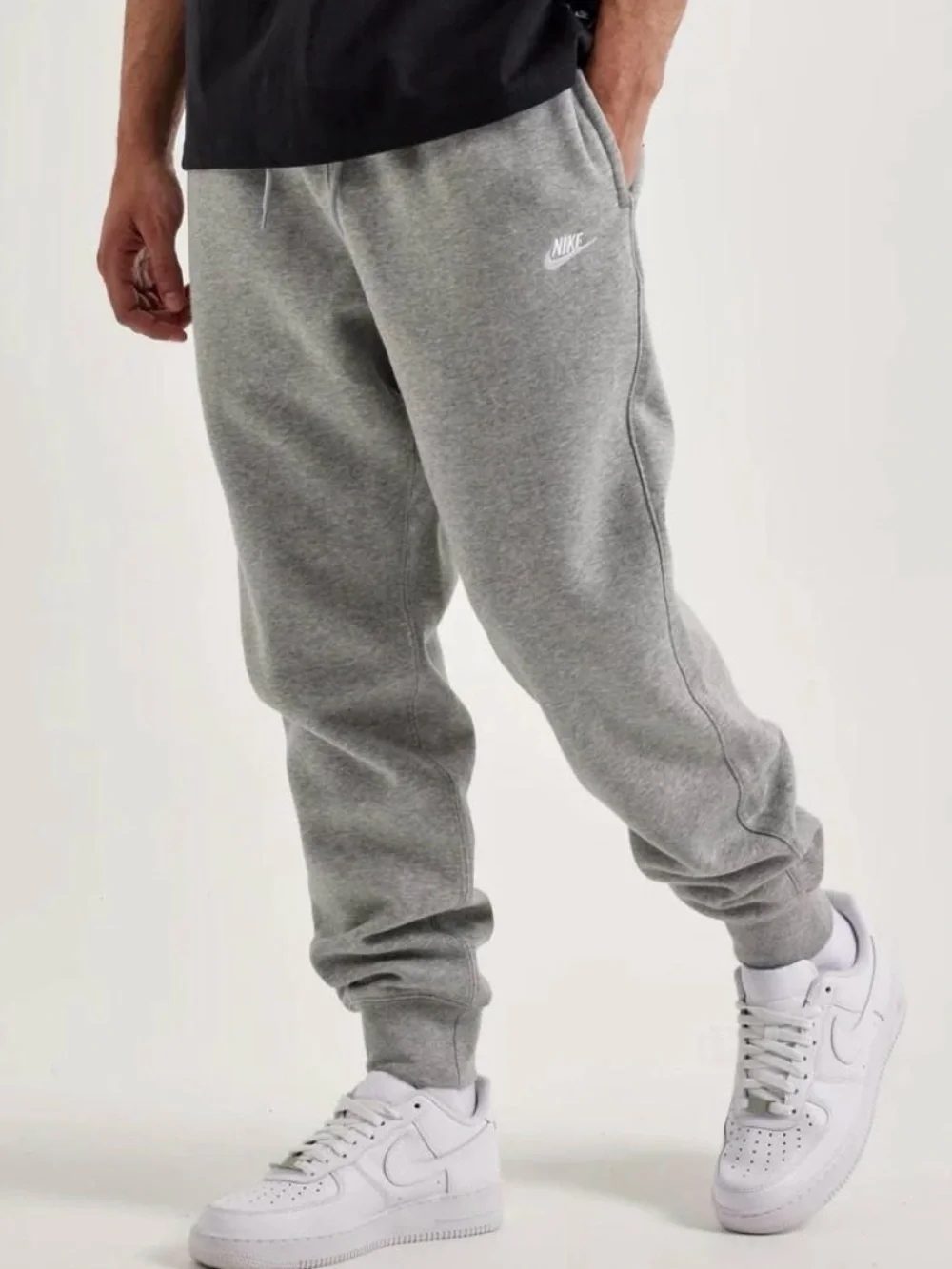 Nike Sportswear Club Fleece Gray Jogger Sweatpants